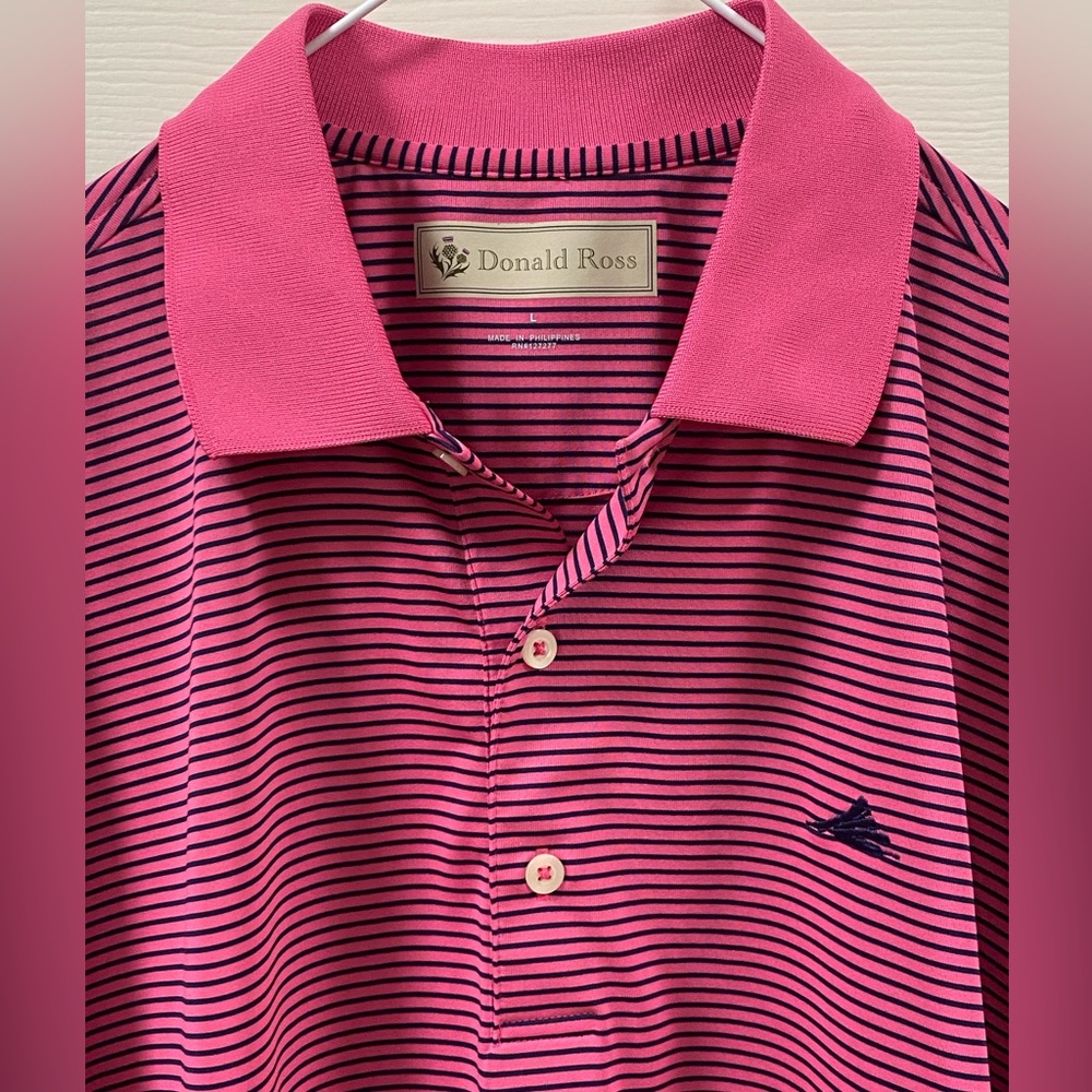 Donald Ross Golf Shirt w/ Logo/ Large